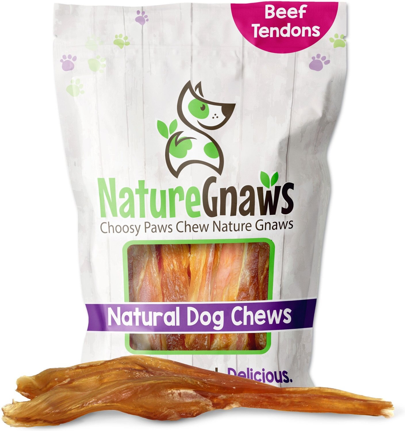 50-Count Redbarn Large Beef Tendons All-Natural Dog Chews 