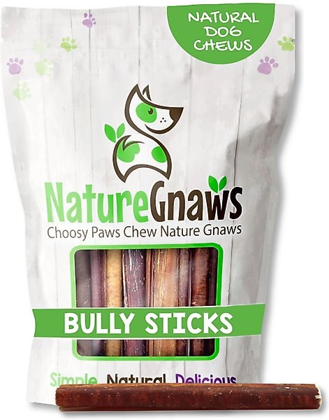 Nature Gnaws Large Bully Sticks 5 - 6" Dog Treats, 15 count slide 1 of 10