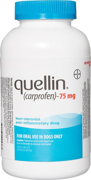 Discontinued - QUELLIN (Carprofen) Chew for Dogs, 75-mg, 60 Chews ...