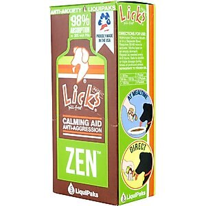 Licks Pill-Free ZEN Calming Roasted Chicken Flavor Dog Supplement, 5 count