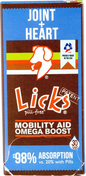 Licks Pill-Free JOINT + HEART Mobility Support Dog Supplement, 30 count slide 1 of 2