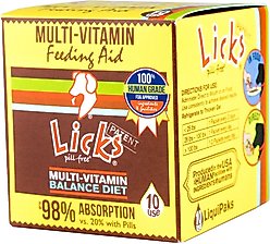 Licks Pill-Free MULTI-VITAMIN Dog Supplement, 10 count