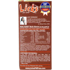 Licks Pill-Free MULTI-VITAMIN Dog Supplement, 30 count