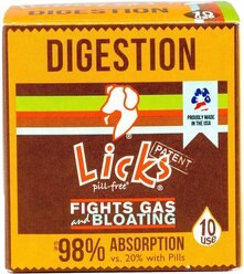 Licks Pill-Free DIGESTION Dog Supplement, 10 count