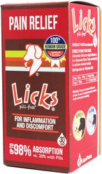 Licks Pill-Free Aspirin Medication for Pain for Dogs, 30 count