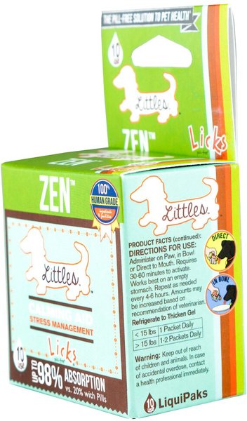 LICKS Pill-Free Littles ZEN Calming Roasted Chicken Flavor Dog Supplement, 10 count slide 1 of 2