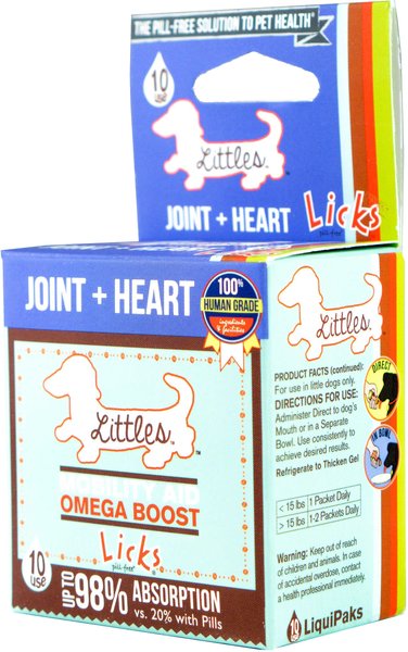 Licks Pill-Free Littles JOINT + HEART Mobility Support Dog Supplement, 10 count slide 1 of 2