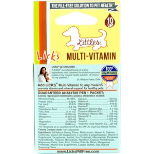 Licks Pill-Free Littles MULTI-VITAMIN Dog Supplement, 10 count