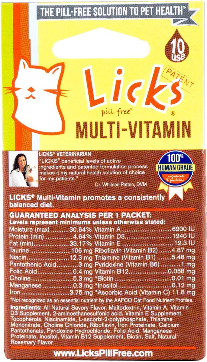 Licks Pill-Free MULTI-VITAMIN Cat Supplement