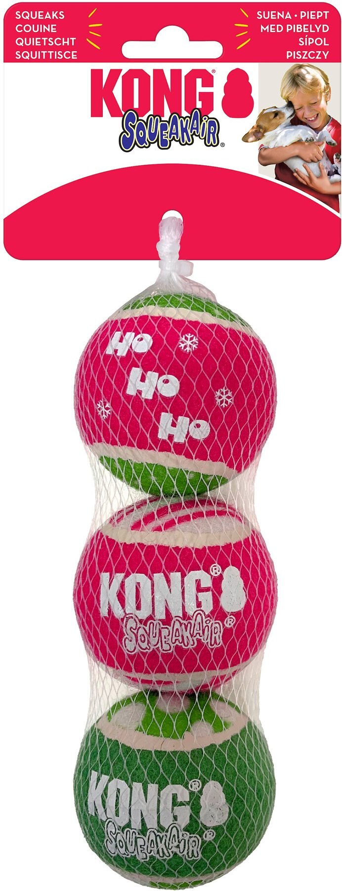 kong holiday squeakair balls