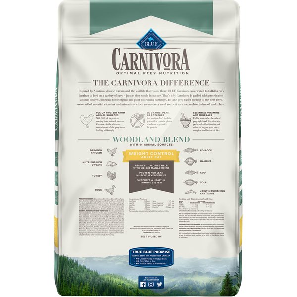 blue buffalo carnivora woodland blend