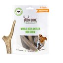 Buck Bone Organics Premium Whole Deer Antler Dog Chews, 6 count, Medium