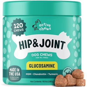 Active Chews Advanced Hip & Joint Support Dog Supplement, 120 count