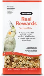 ZuPreem Real Rewards Orchard Mix Medium Bird Treats, 6-oz bag