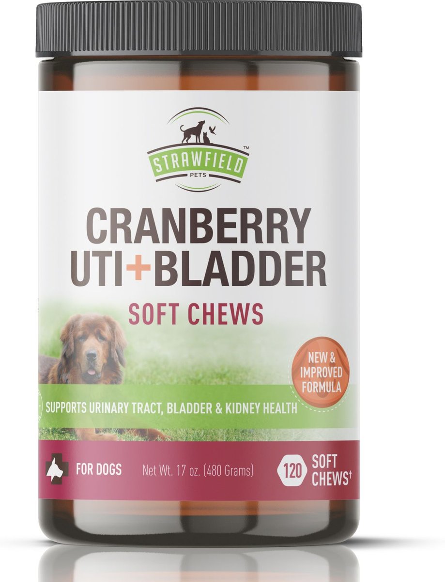 STRAWFIELD PETS Cranberry + UTI Bladder Chews GrainFree Dog Supplement