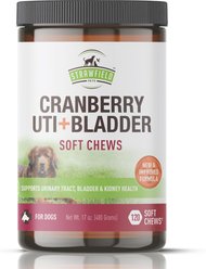 Strawfield Pets Cranberry + UTI Bladder Chews Grain-Free Dog Supplement, 120 count