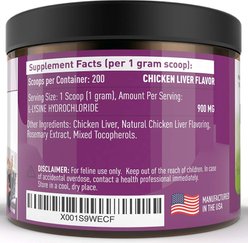 Strawfield Pets L-Lysine Immune Support Cat Supplement, 7-oz jar slide 2 of 5