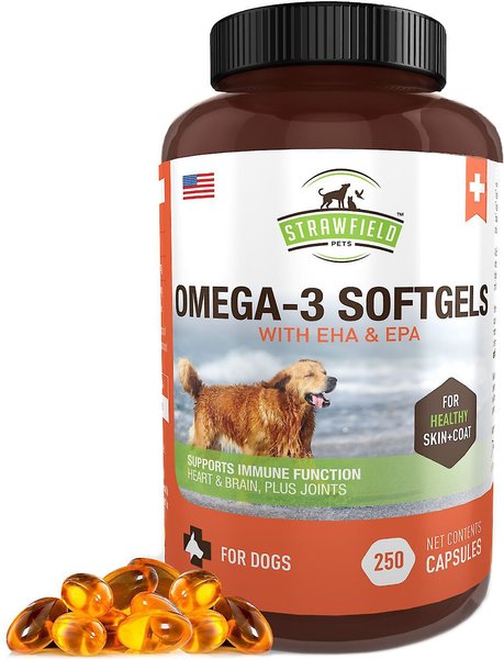 Strawfield Pets Omega 3 Soft Gels Dog Supplement