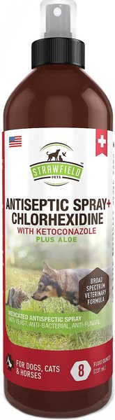 Strawfield Pets Antiseptic + Chlorhexidine Spray for Dogs, Cats & Horses, 8-oz slide 1 of 4