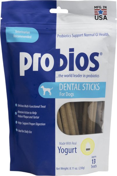 Probios Dental Chew Sticks Dental Dog Treats, 13 count slide 1 of 5