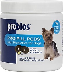 Probios Pro-Pill Pods Peanut Butter Flavored Dog Treats, Small, 30 count