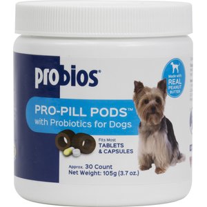 Probios Pro-Pill Pods Peanut Butter Flavored Dog Treats, Small, 30 count