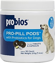 Probios Pro-Pill Pods Peanut Butter Flavored Dog Treats, Large, 30 count