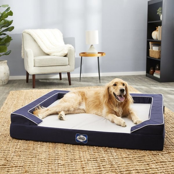 Discontinued SEALY Lux Premium Orthopedic Bolster Dog Bed w/Removable