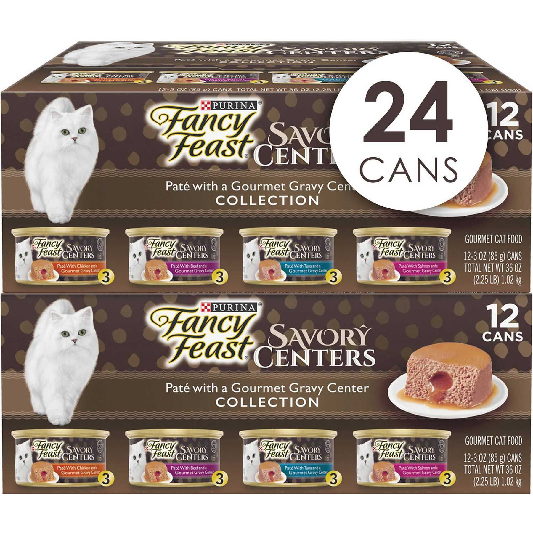 FANCY FEAST Savory Centers Variety Pack Canned Cat Food 3 oz case of 24 Chewy