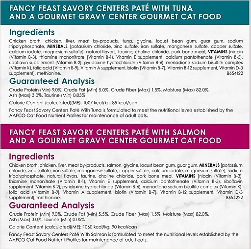 Fancy Feast Savory Centers Variety Pack Canned Cat Food, 3-oz, case of 24