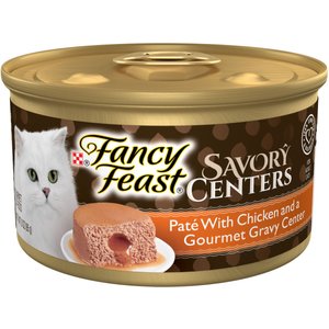 Fancy Feast Savory Centers Chicken Canned Cat Food, 3-oz, case of 24