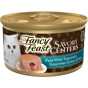 Fancy Feast Savory Centers Tuna Canned Cat Food, 3-oz, case of 24