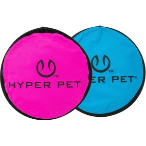 Hyper Pet Flippy Flopper Flying Disc Dog Toy, Color Varies, 9-in, 2 pack