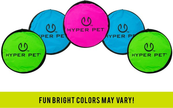 Hyper Pet Flippy Flopper Flying Disc Dog Toy, Color Varies, 9-in, 5 pack slide 1 of 11