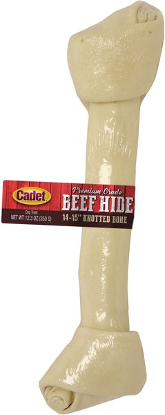Cadet Premium Grade Knotted Beef Hide Bone for Dogs, 14-15 inches slide 1 of 9
