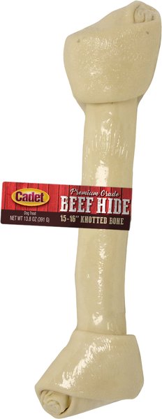Cadet Premium Grade Knotted Beef Hide Bone for Dogs, 15-16 inches slide 1 of 8