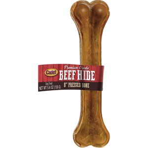 Cadet Premium Grade Pressed Beef Hide Bone, 8-in, 1 count