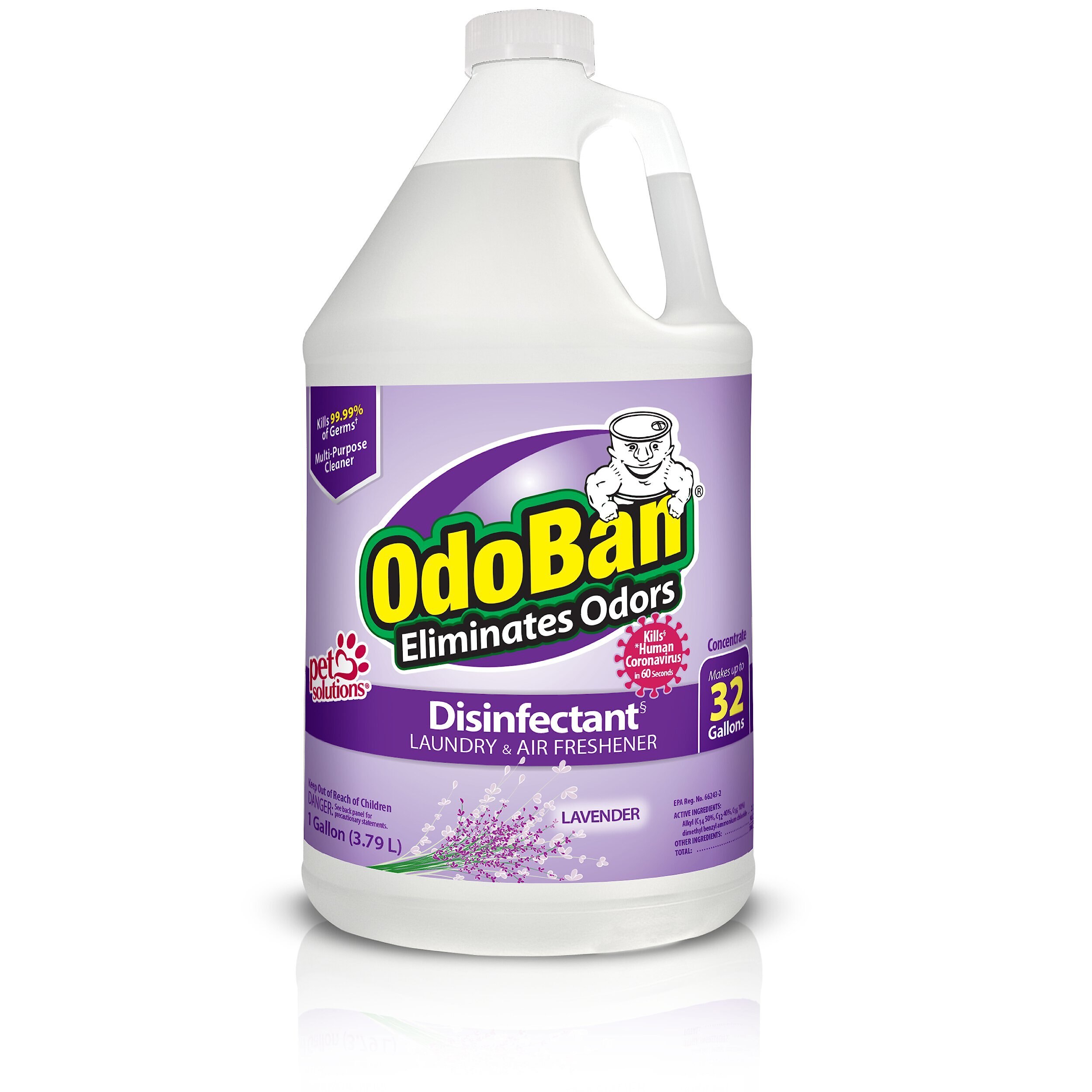 ODOBAN Disinfectant Laundry & Air Freshener Concentrate, Lavender Scent
