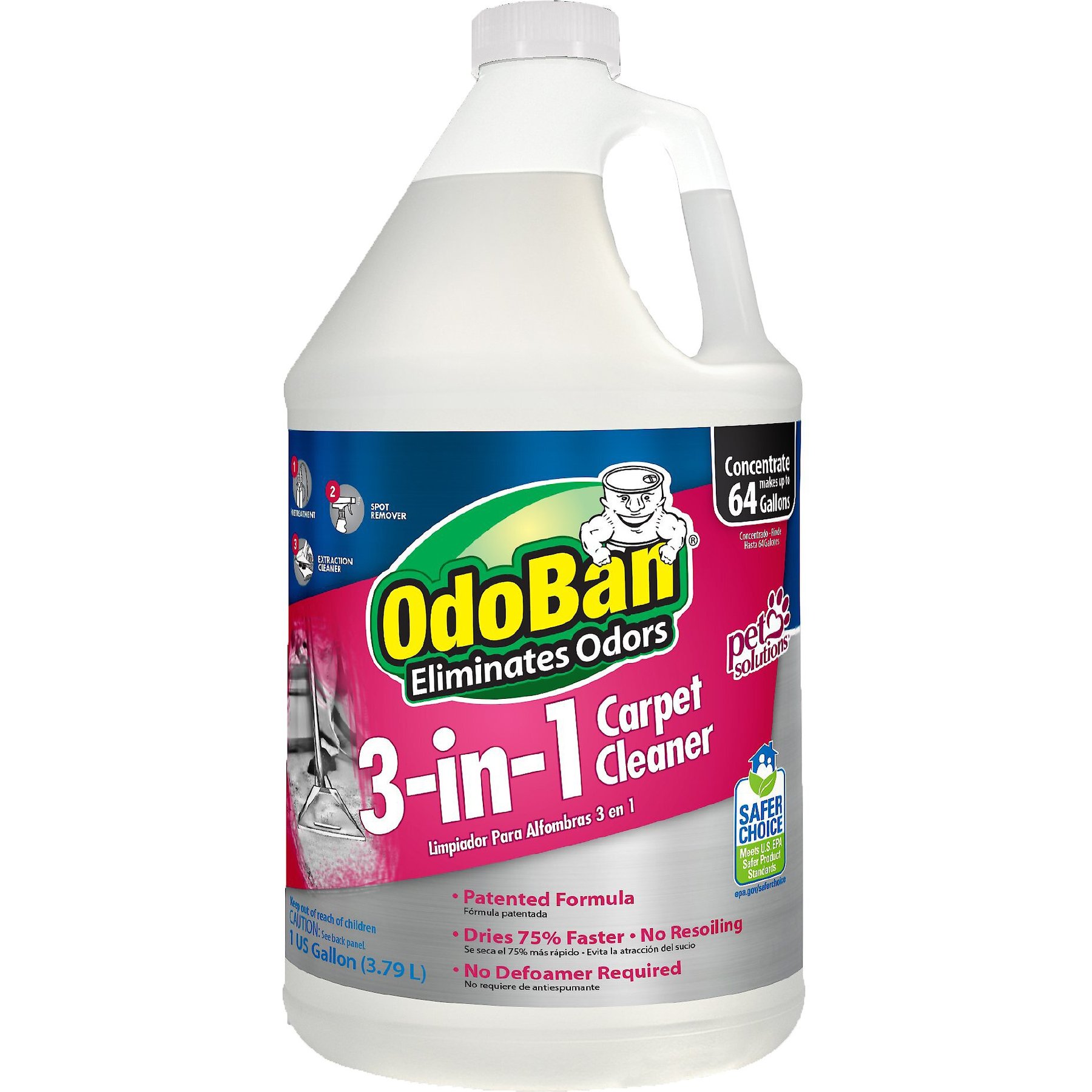 Odoban 3 in 1 Carpet Cleaner 1 Gallon