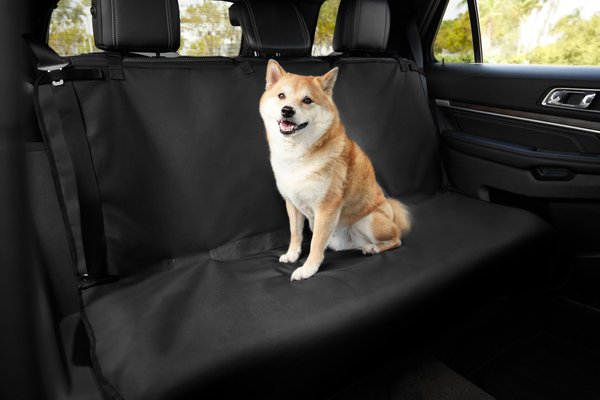 Frisco Water Resistant Bench Car Seat Cover, Regular, Black slide 1 of 9