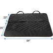 FRISCO Quilted Water Resistant Bench Car Seat Cover, Regular, Black ...