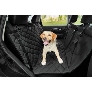 Frisco Quilted Water Resistant Hammock Car Seat Cover, Black, Regular