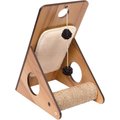 Vesper Play Center 17.32-in Modern Cat Scratcher with Toy, Walnut