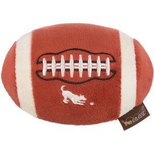 P.L.A.Y. Pet Lifestyle & You Football Squeaky Plush Dog Toy, Small