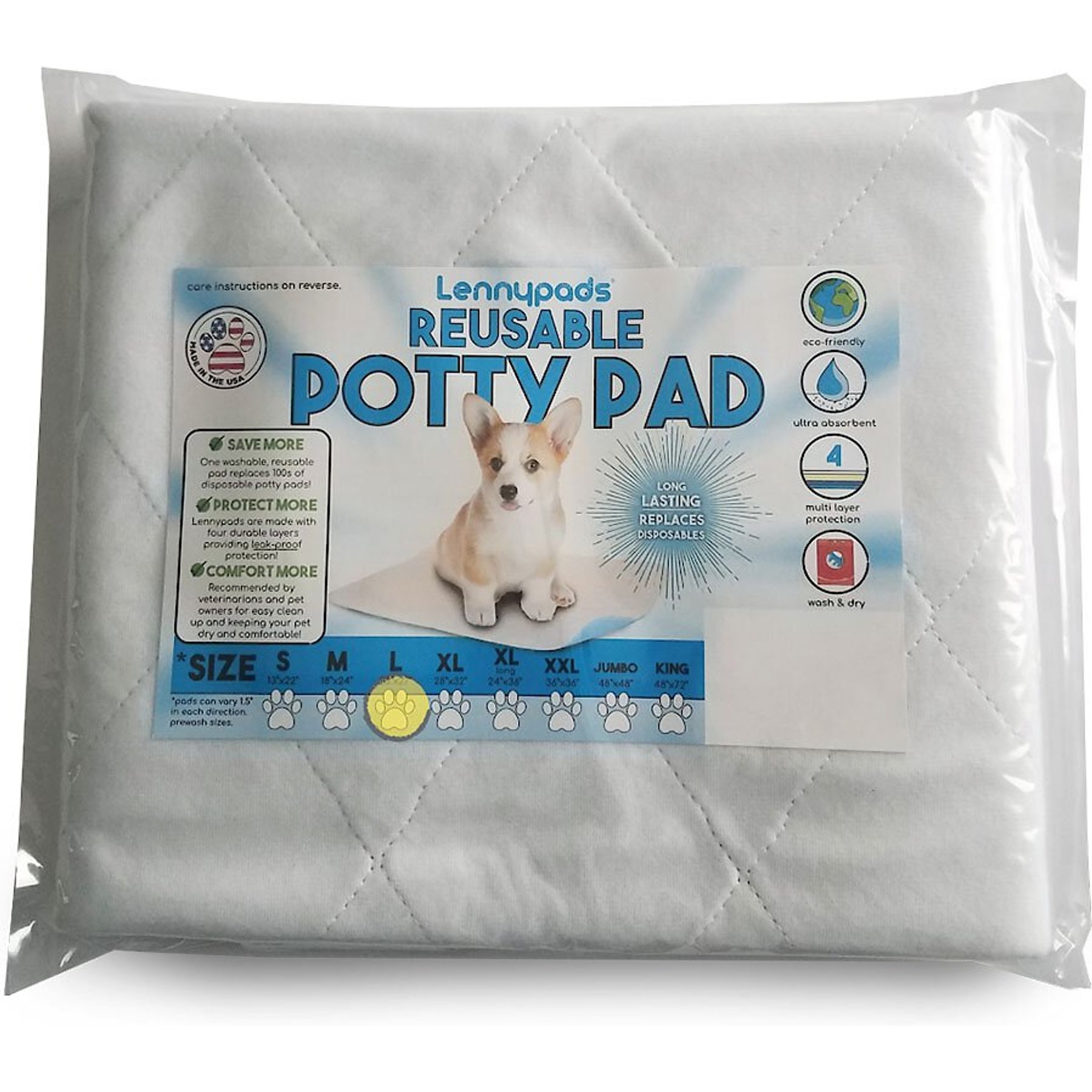 Potty Buddy - Reusable Pet Pad - Beige - X-Large (35x32)