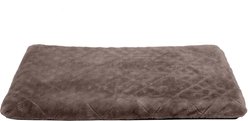 FurHaven Orthopedic Plush Fur Dog Crate Mat, Espresso, Medium slide 2 of 5