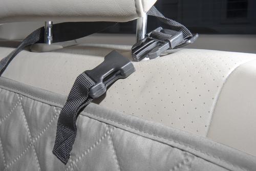 Show full view: FurHaven Quilted Hammock Car Seat Cover, Gray slide 6 of 8