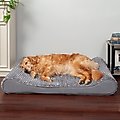 FurHaven Ultra Plush Luxe Lounger Orthopedic Cat & Dog Bed with Removable Cover, Gray, Jumbo