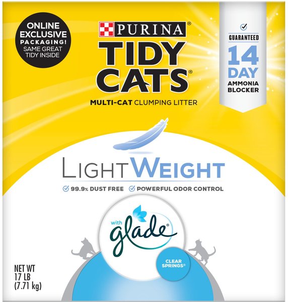 Tidy Cats Lightweight Glade Scented Clumping Clay Cat Litter, 17-lb box slide 1 of 12