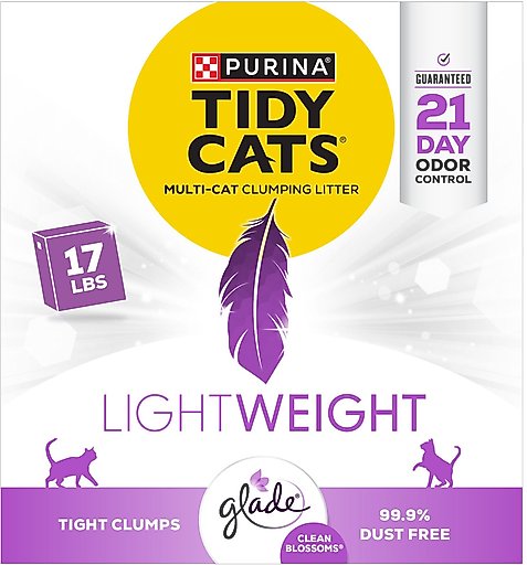 Tidy Cats Lightweight Glade Blossoms Scented Clumping Clay Cat Litter, 17-lb box